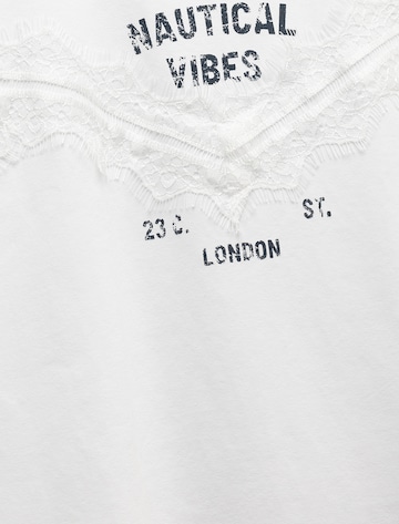 Koton Shirt 'Dantel' in White