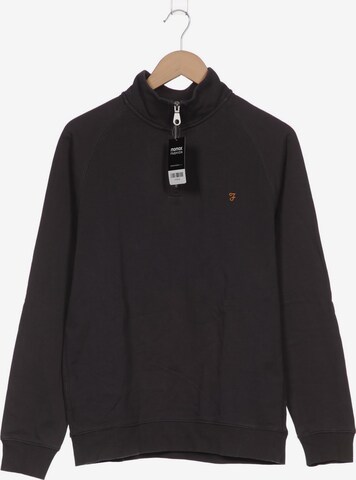 FARAH Sweatshirt & Zip-Up Hoodie in L in Grey: front
