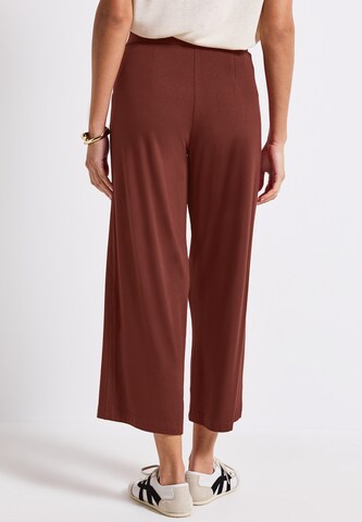 Street One Studio Wide Leg Hose in Braun