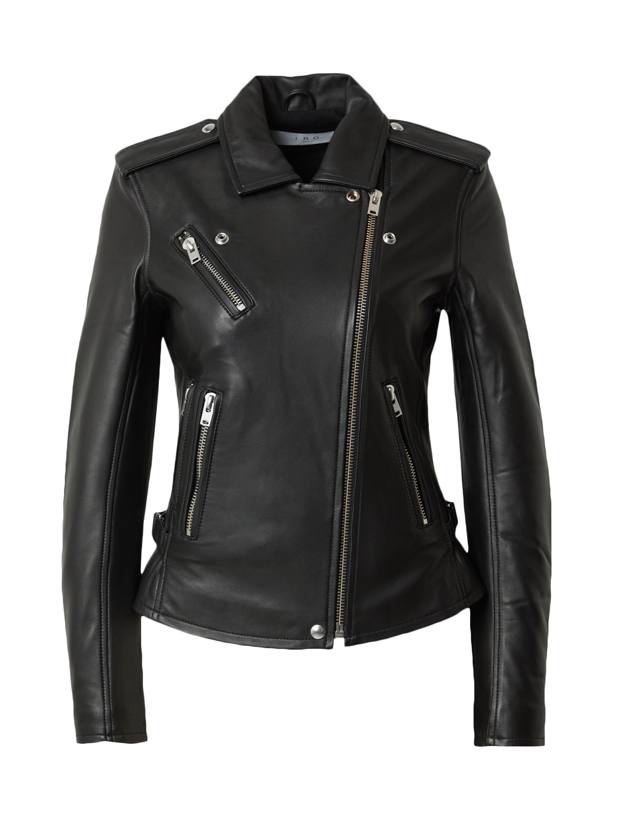 IRO Φθινοπωρινό και ανοιξιάτικο μπουφάν 'NEWHAN' σε μαύρο: μπροστά