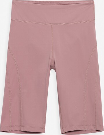 Skinny Pantaloni sportivi 'SKDF013' di 4F in rosa: frontale