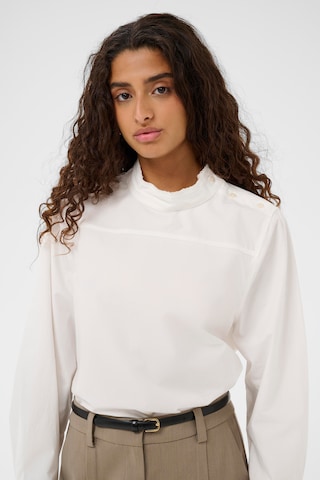 SOAKED IN LUXURY Bluse 'SLEmanda' i hvid