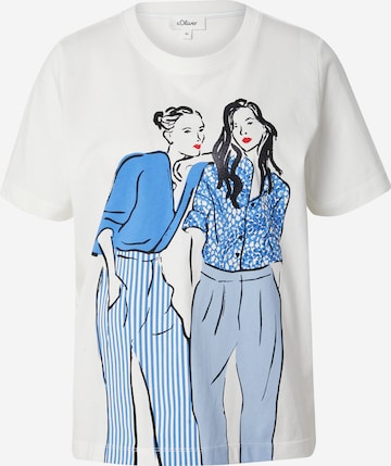 T-shirt s.Oliver en beige : devant