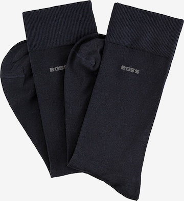 BOSS Socks in Blue: front