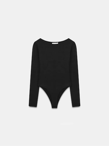 Dilvin - Blusa body em preto: frente