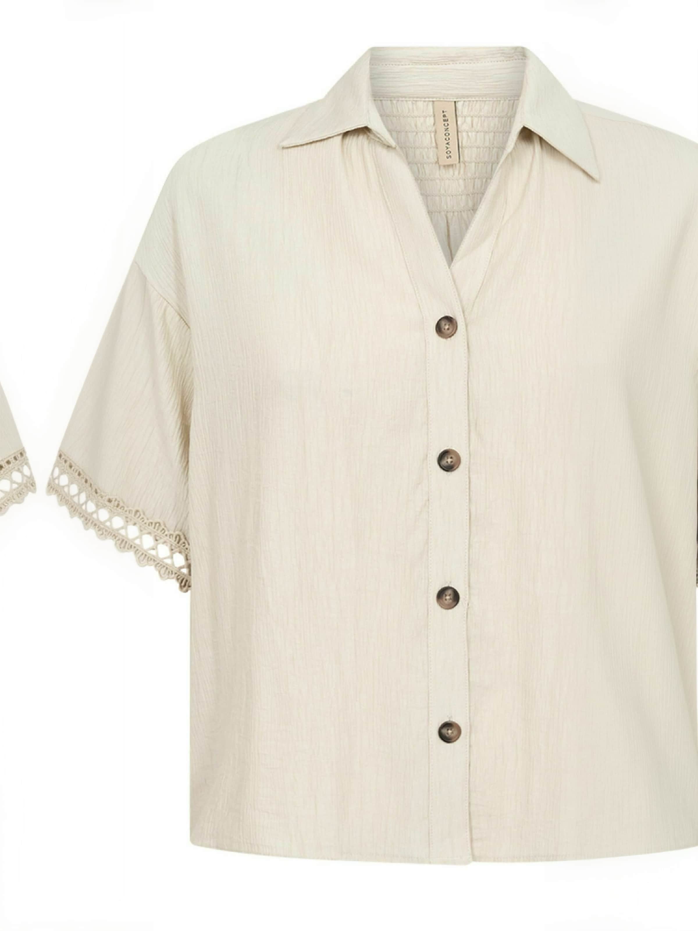 Soyaconcept - Camisa ' SC-FABRINA ' em bege