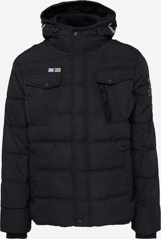CAMP DAVID Winter jacket in Black: front