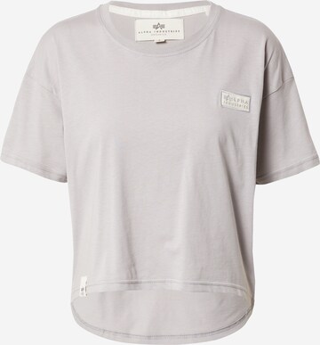 ALPHA INDUSTRIES - Camiseta en gris: frente