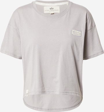 T-shirt ALPHA INDUSTRIES en gris : devant