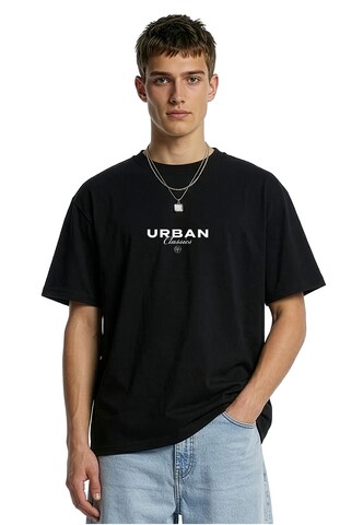 Urban Classics T-Shirt 'Mastering Basics' in Schwarz