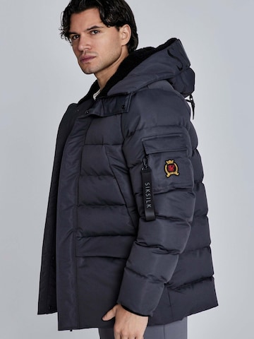 SikSilk Winter Jacket 'Parka' in Grey