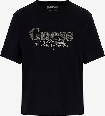 GUESS T-Shirt in Schwarz: Vorderseite