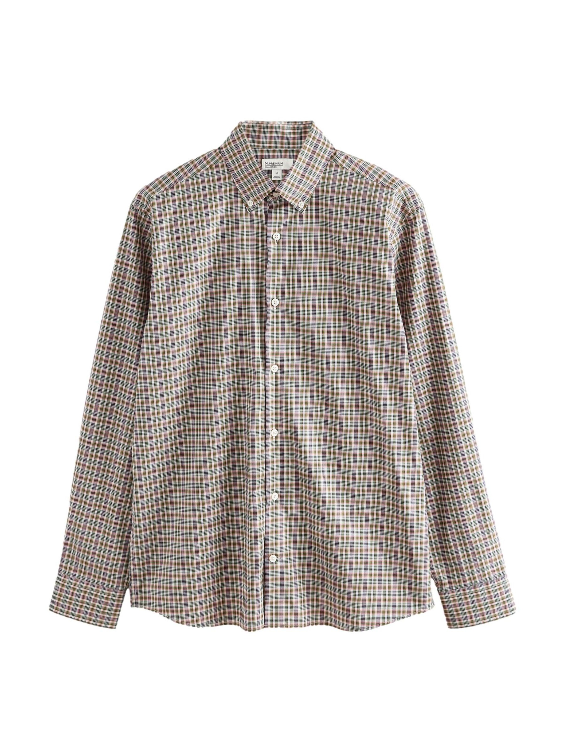 Next Regular Fit Hemd 'N. Premium' in Grün: Vorderseite