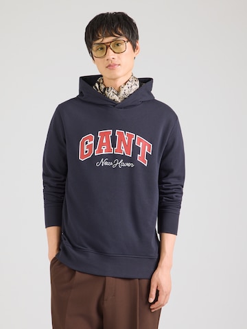GANT Суичър в синьо: отпред