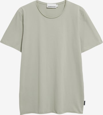 ARMEDANGELS T-Shirt 'JAAMES BRUSHED' in Grün: Vorderseite