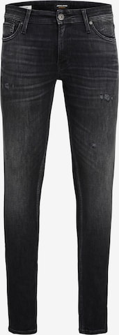 JACK & JONES Skinny Jeans 'Liam' in Zwart: voorkant