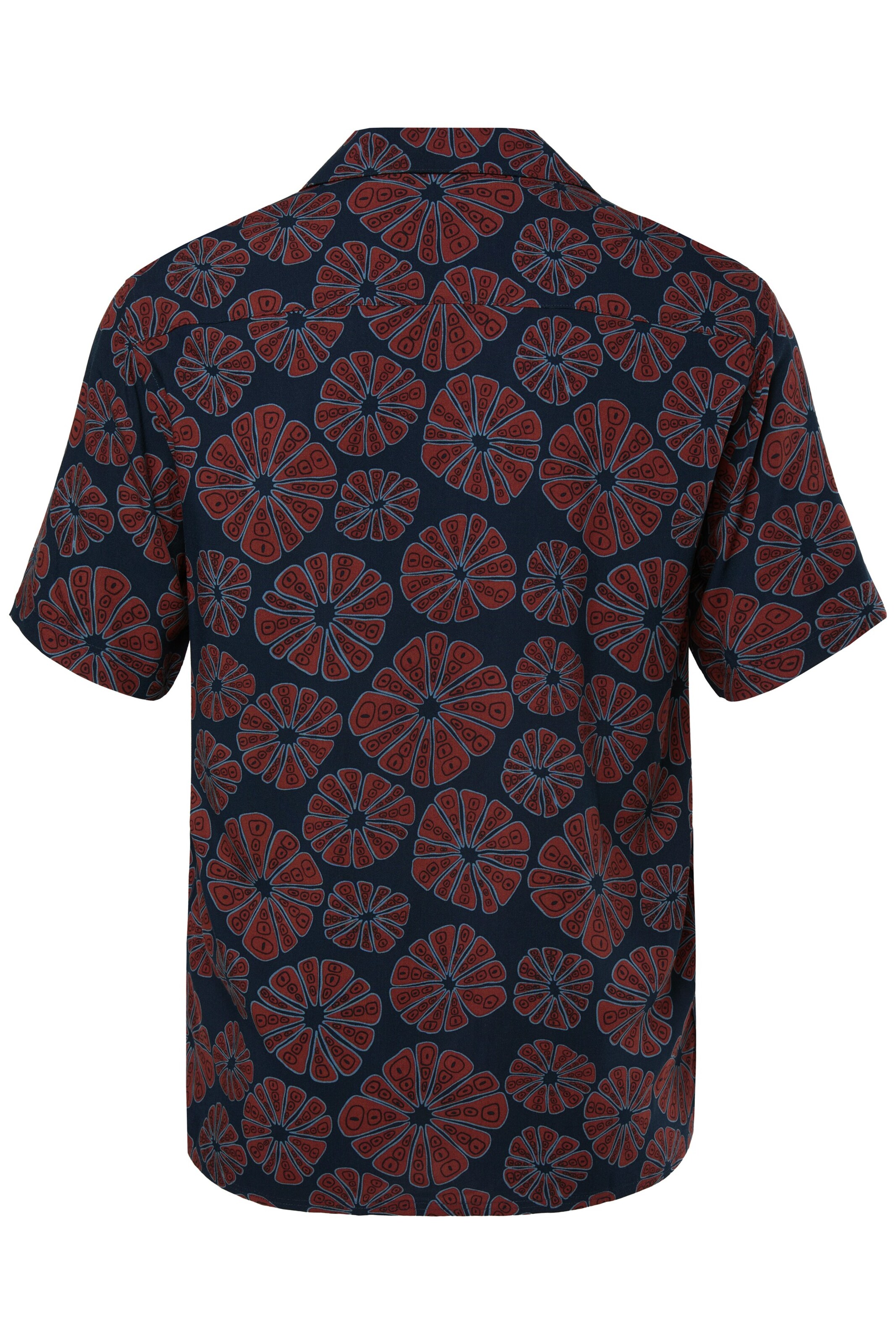 Men Plus Regular fit Button Up Shirt in Blue