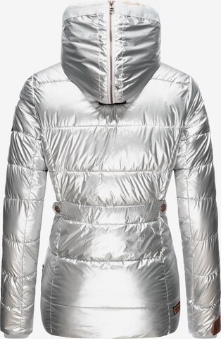 MARIKOO Winter Jacket 'Nekoo' in Silver