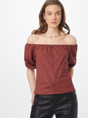 ABOUT YOU - Blusa 'Gisa' en marrón: frente