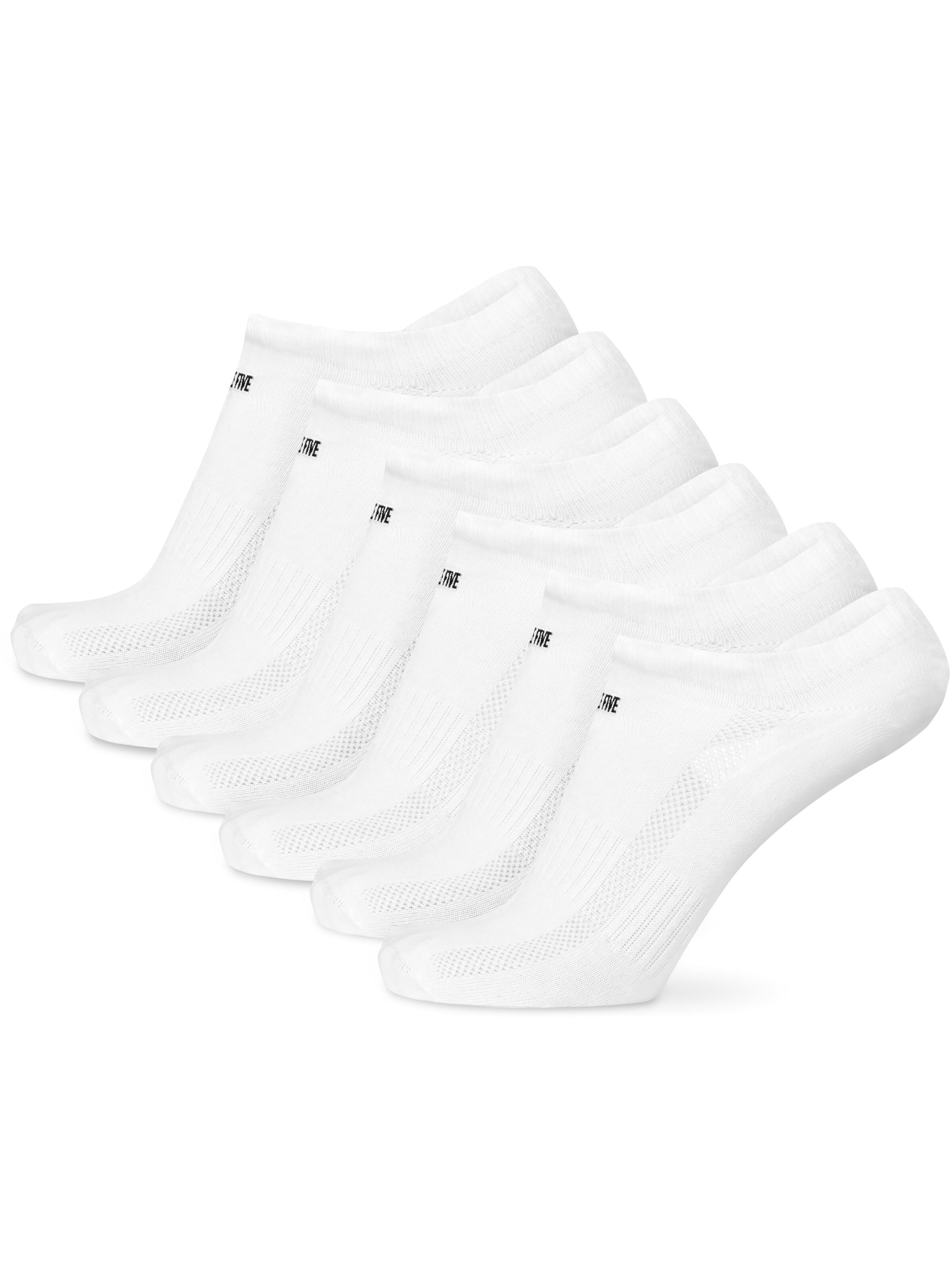 Circle Five Füßlinge '6 Paar Sneaker-Socken Silikongrip ohne verrutschen'‌‌ in Weiß: Vorderseite