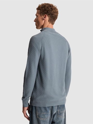 Pullover 'Pullover with raglan sleeves and half-zip' di CAST IRON in blu