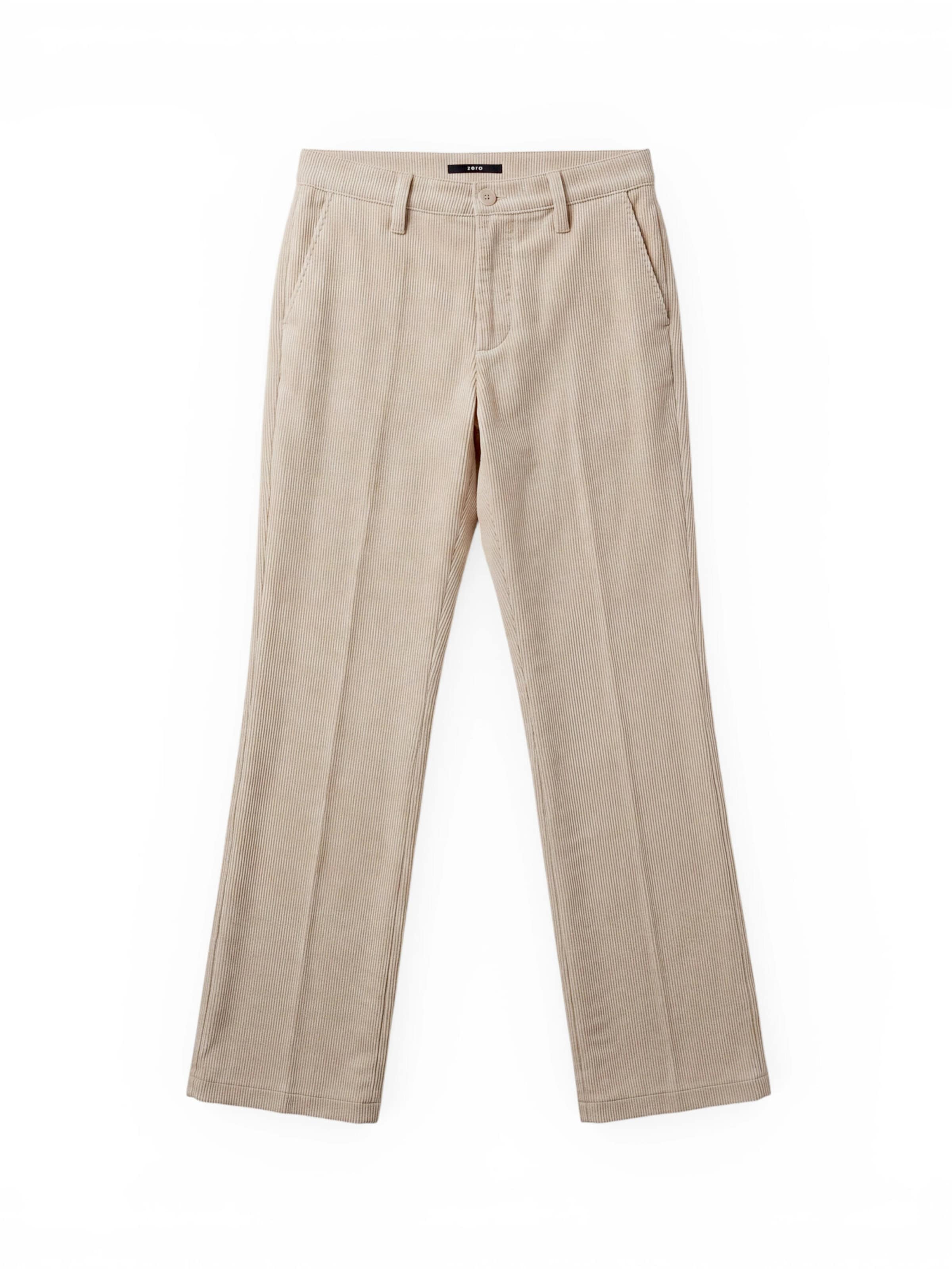 zero Casual-Hose mit Bügelfalte in Beige: Vorderseite