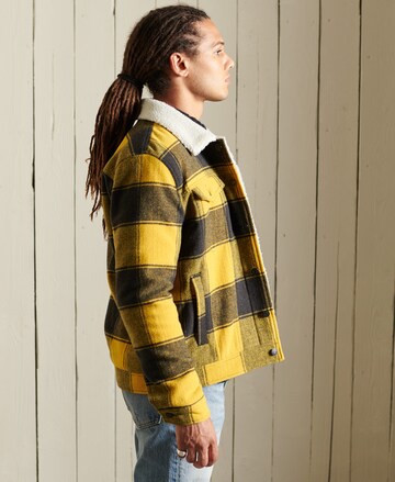 Superdry Between-season jacket 'Highwayman' in Yellow