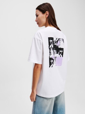KARL LAGERFELD JEANS Koszulka w kolorze biały: przód