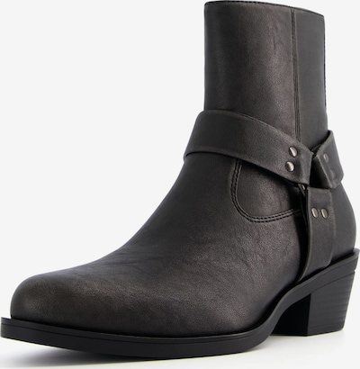 Bershka Bottes de cowboy en noir, Vue avec produit