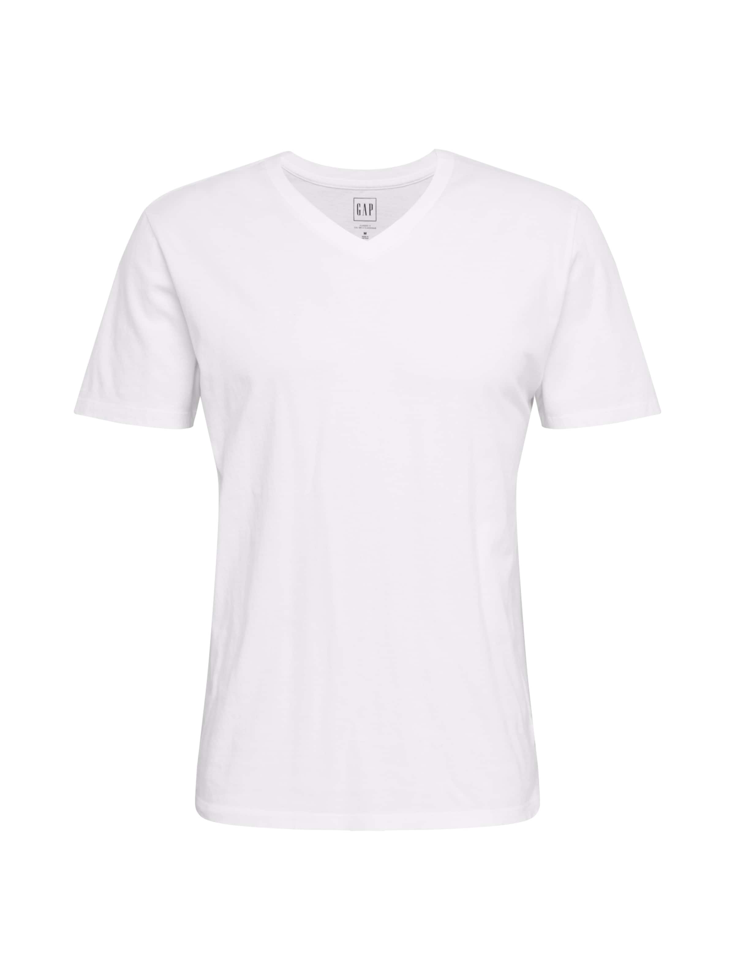 GAP Μπλουζάκι 'CLASSIC' σε λευκό: μπροστά