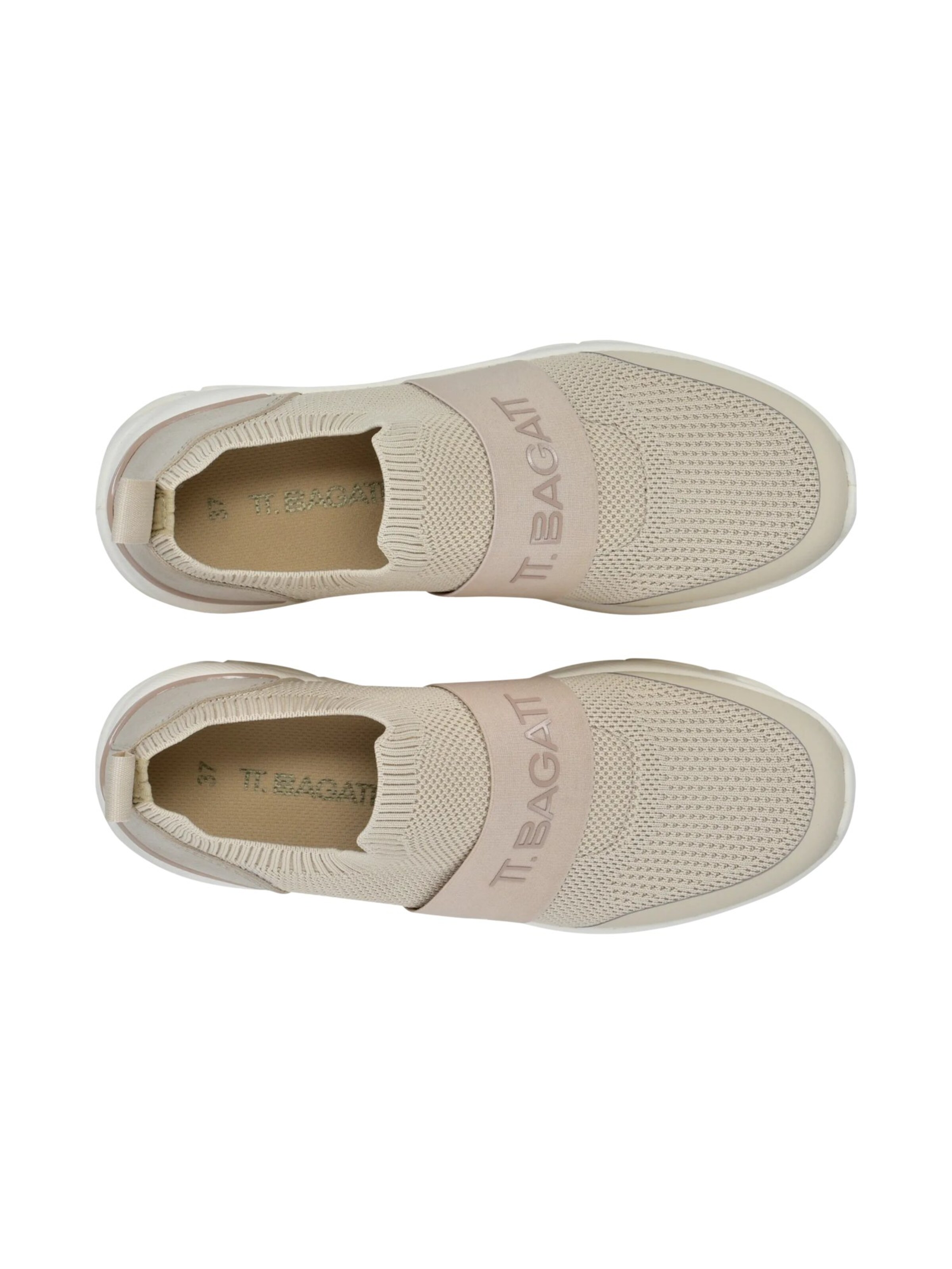 TT. BAGATT Trampki slip on w kolorze beżowy