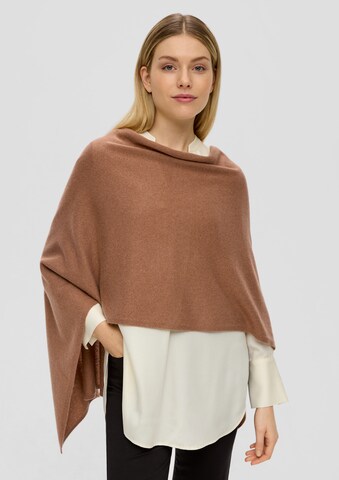 s.Oliver BLACK LABEL Cape in Bruin: voorkant