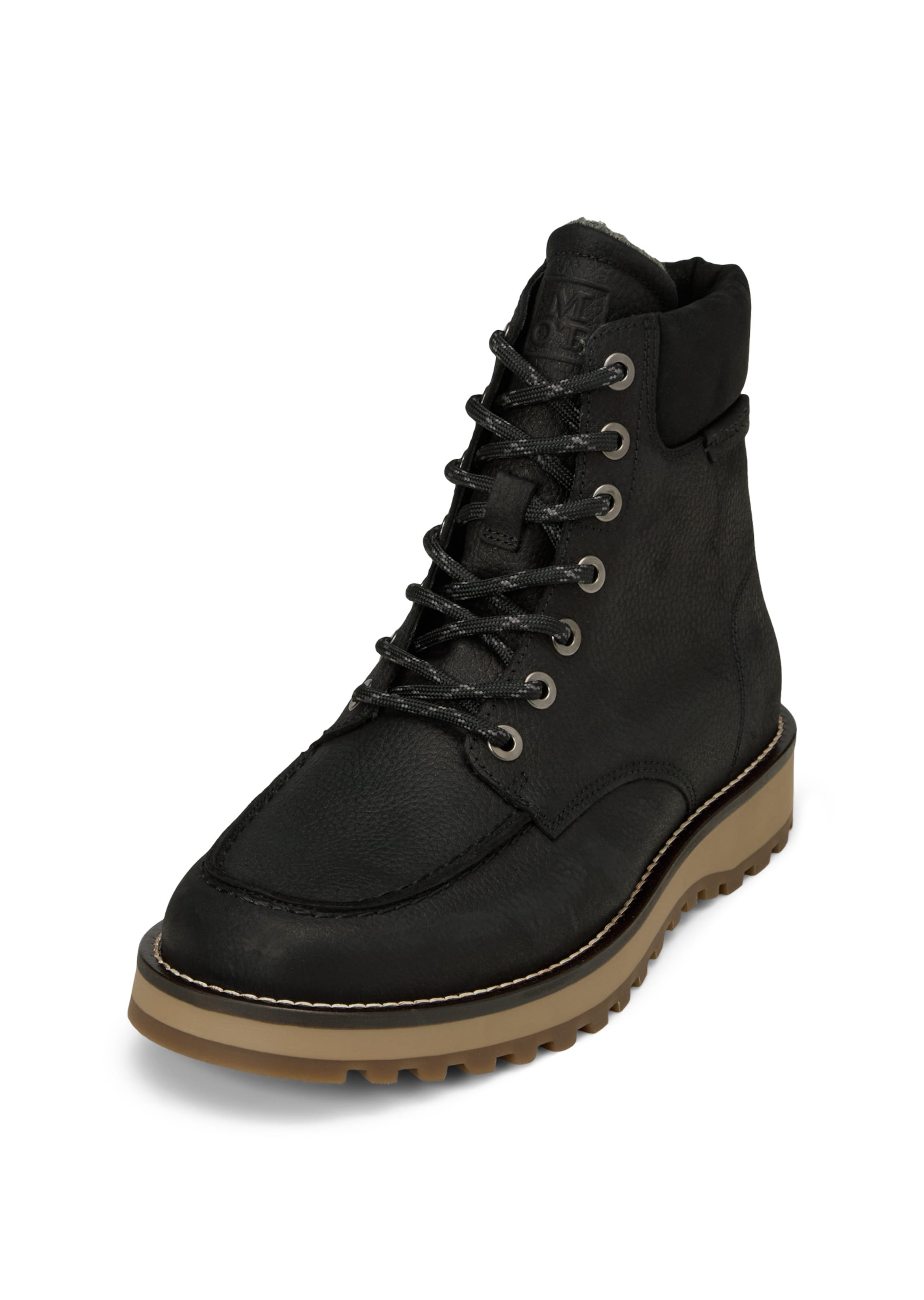 Marc O'Polo Schnürboots 'Jack' in Schwarz: Vorderseite