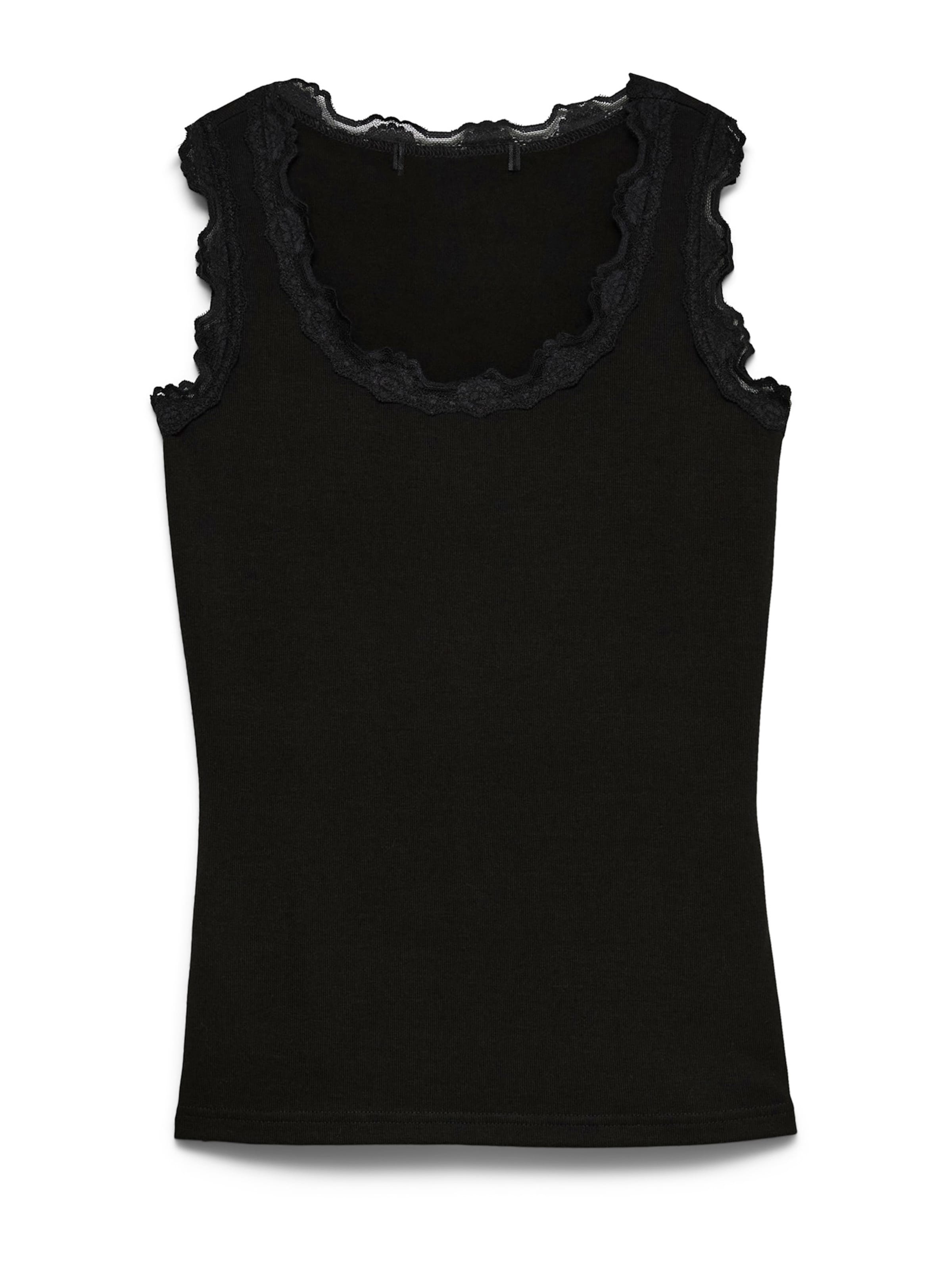 VERO MODA Топ 'VMFOTRACY' в черно: отпред