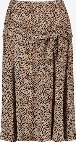 SAMOON Skirt in Brown: front