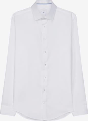 SEIDENSTICKER Slim fit Business Shirt in White: front