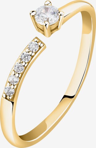 Live Diamond Ring in Gold: front