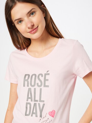 T-shirt 'Rose all day' EINSTEIN & NEWTON en rose