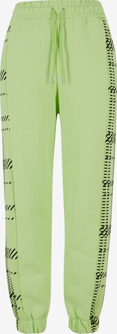 Thug Life Tapered Pants in Green: front