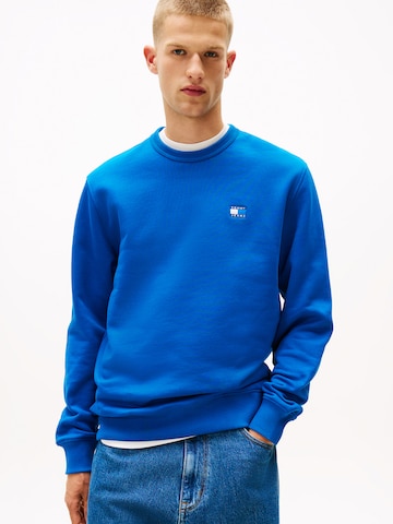Sweat-shirt Tommy Jeans en bleu : devant
