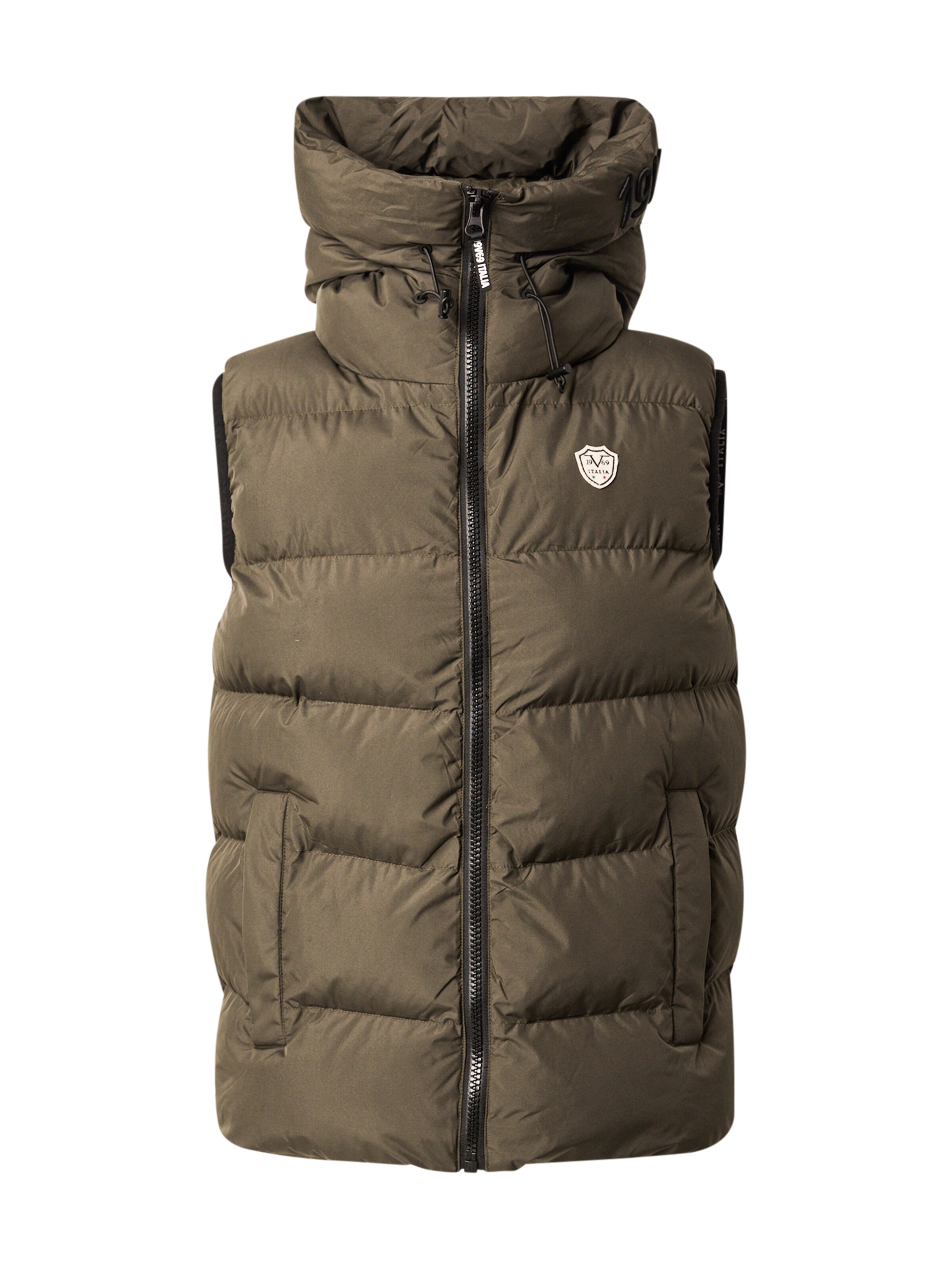 19V69 ITALIA Väst 'Joe' i grön: framsida