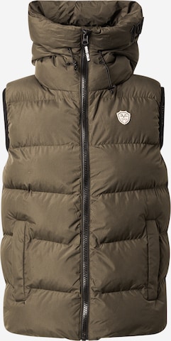 19V69 ITALIA Bodywarmer 'Joe' in Groen: voorkant