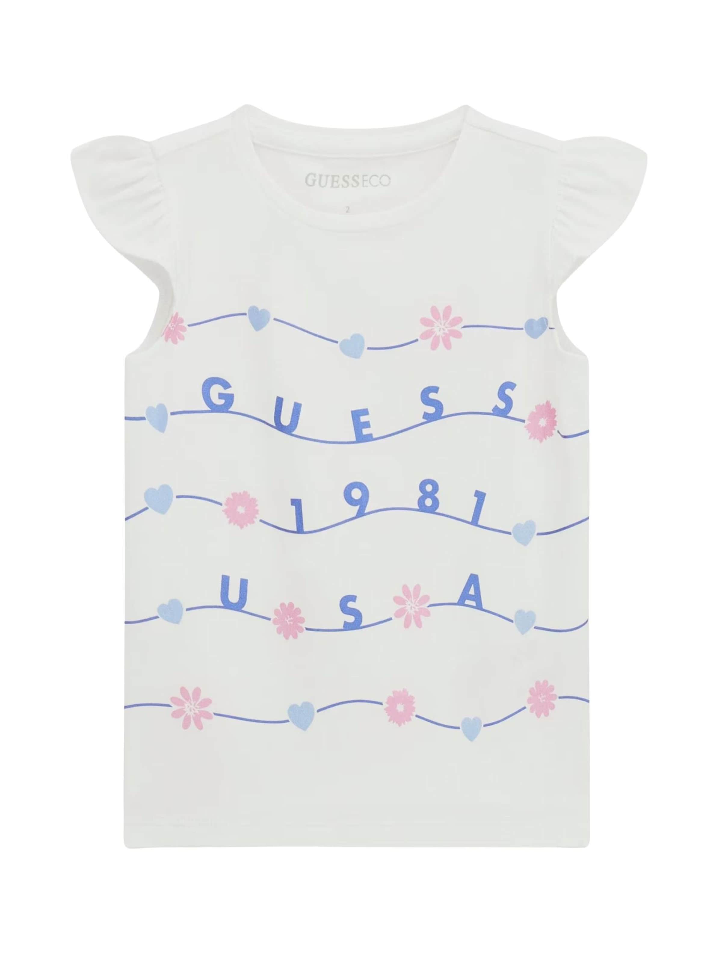 GUESS KIDS Shirt in White: front