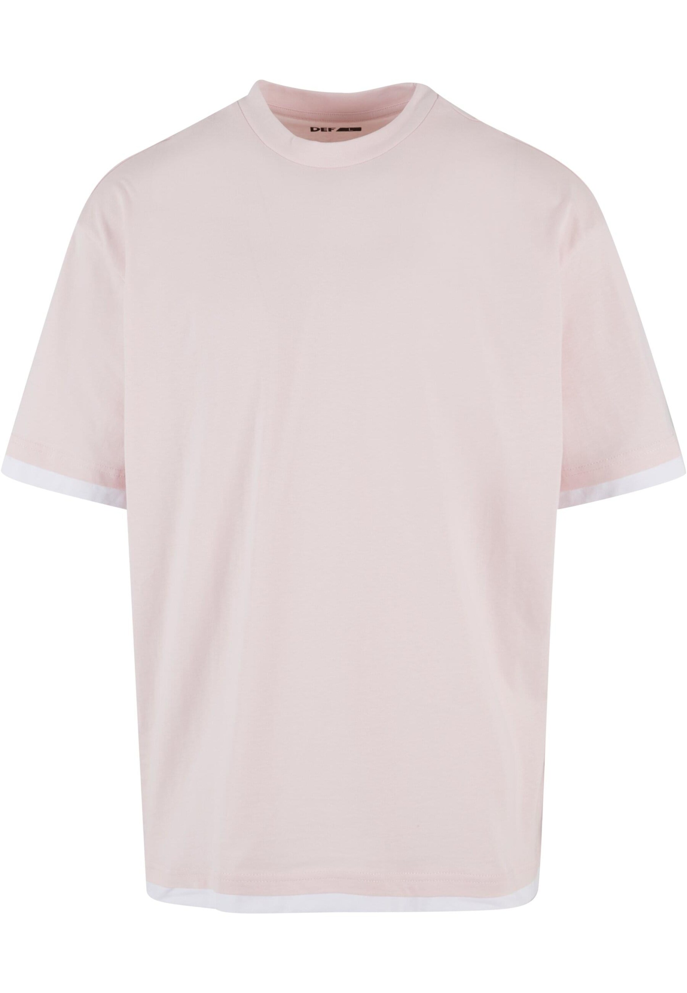 DEF T-Shirt 'Visible Layer' in Pink: Vorderseite