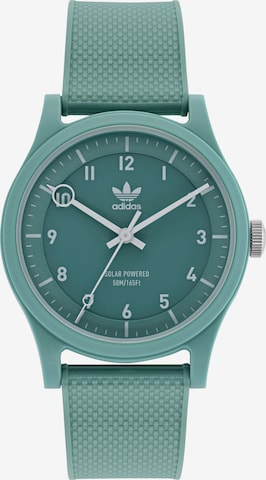 ADIDAS ORIGINALS Analog Watch 'Project One' in Green: front