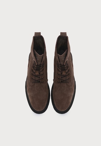 ABOUT YOU Lace-up boots 'Faris' in Brown