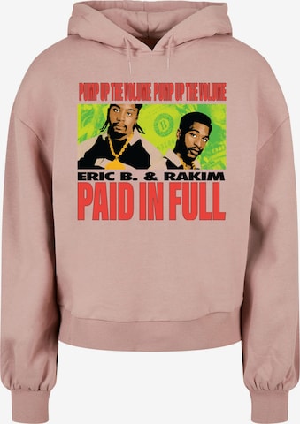 Merchcode Sweatshirt 'Eric B & Rakim - Pump Up The Volume' in Roze: voorkant