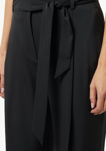COMMA Wide leg Trousers with creases in Black