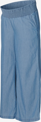 Esprit Maternity Szeroka nogawka Spodnie w kolorze niebieski: przód