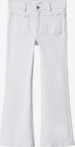 MANGO KIDS Jeans in Wit: voorkant